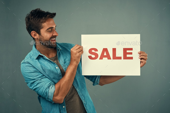 Its our biggest sale yet - Stock Photo - Images