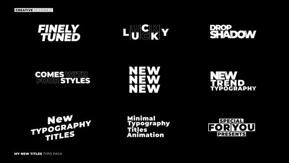 Typography Titles 1.0 | After Effects Titles template preview