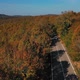 Road in the Autumn Forest Aerial View - VideoHive Item for Sale