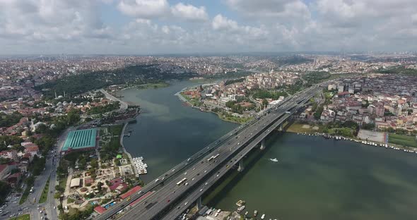 Istanbul Golden Horn Bridge Time-lapse
