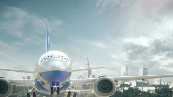 Airplane Take Off Warsaw Poland alt