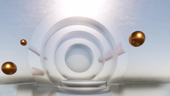 Metal Empty Podium Advertising Studio Modern Minimal Concept Outdoor Ad Mockup alt