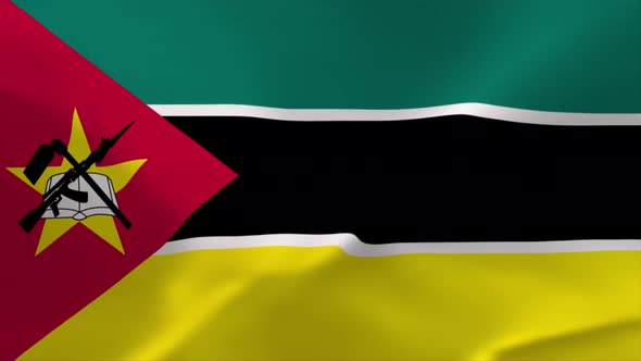 Mozambique Waving Flag Animation 4K Moving Wallpaper Background alt