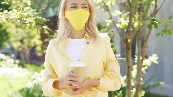 Woman Enjoy Breathing Fresh Air After Quarantine alt