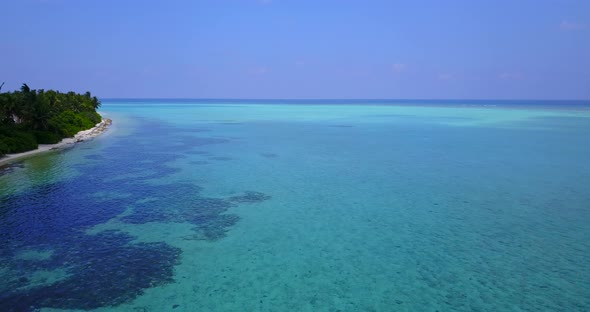 Luxury above abstract view of a white paradise beach and aqua turquoise water background in high res alt