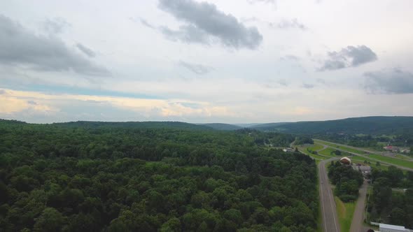 Nature Aerial footage, drone, USA alt