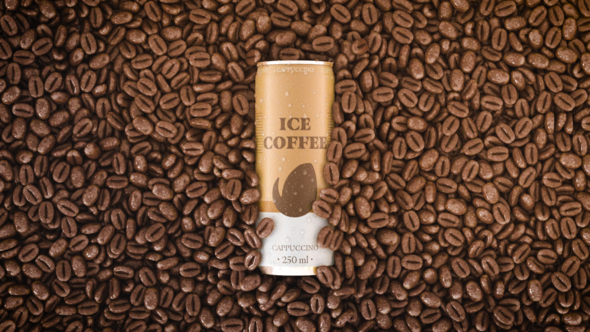 Iced Coffee Ad Product Promo template preview