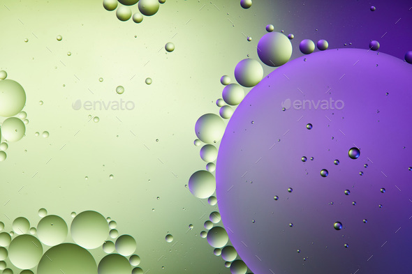 green water bubble background