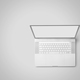 laptop with empty space on white background - top view - PhotoDune Item for Sale