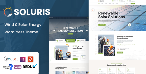 Soluris - Ecology & Solar Energy WordPress Theme