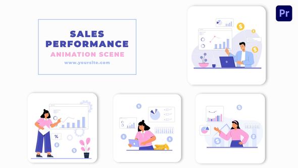 Sales Performance Animation Scene Pack