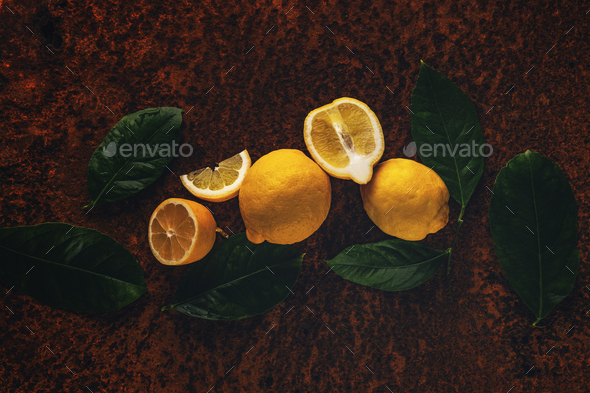 Ripe juicy lemons - Stock Photo - Images