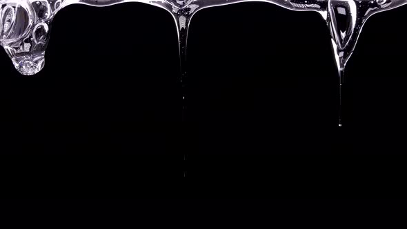 Drops of Liquid Flow Down From the Surface