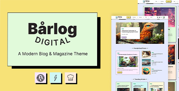 Barlog - A Modern Blog & Magazine Theme