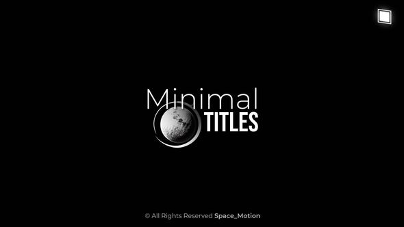 Minimal Titles _AE Titles template preview