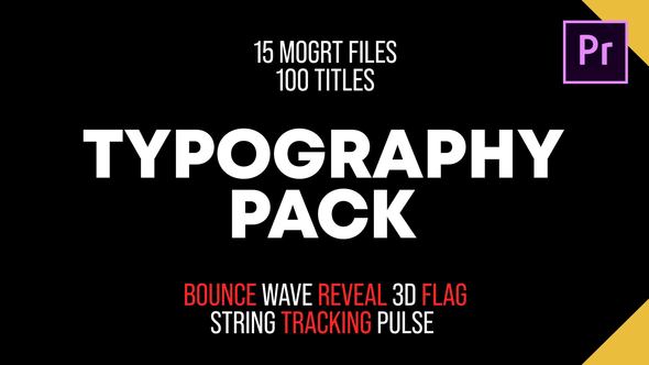 Typography Pack - Premiere Pro
