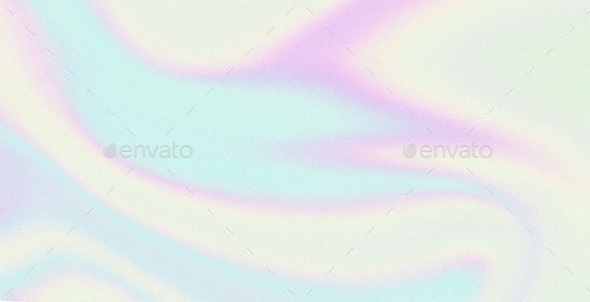 Abstract Holographic Background With Colorful Pastel Waves Stock