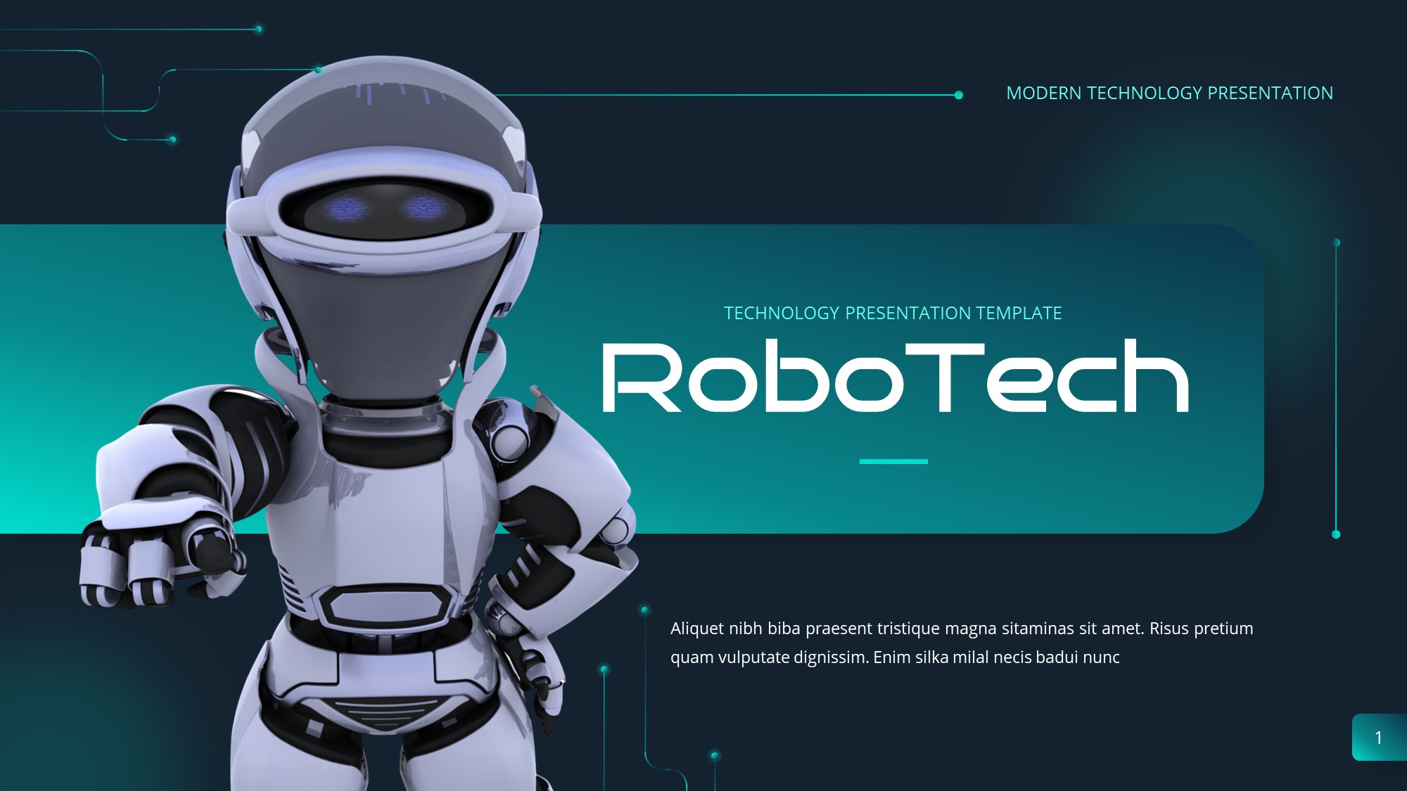 RoboTech – Modern Futuristic PowerPoint, Presentation Templates ...