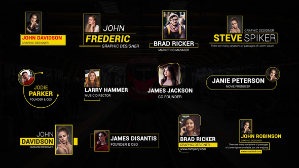 Modern Photo Lower Thirds Elements template preview