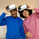 Happy Black Spouses Posing With VR Glasses At Home - PhotoDune Item for Sale