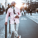 Black man standing in the bike lane - PhotoDune Item for Sale