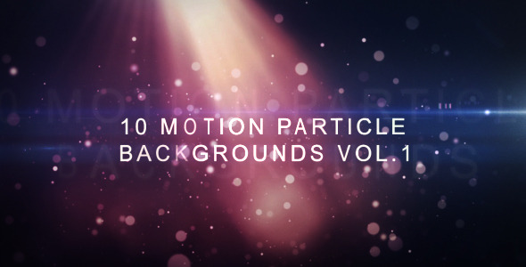 Motion Particle Backgrounds Vol.1