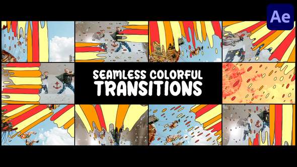 Seamless Colorful Transitions | After Effects