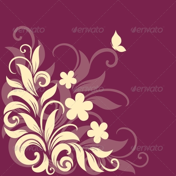 Decorative floral background - Flowers & Plants Nature