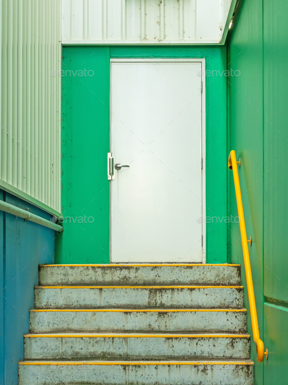 A White Door - Stock Photo - Images