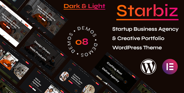 Starbiz - Startup Business Agency & Creative Portfolio WordPress Theme