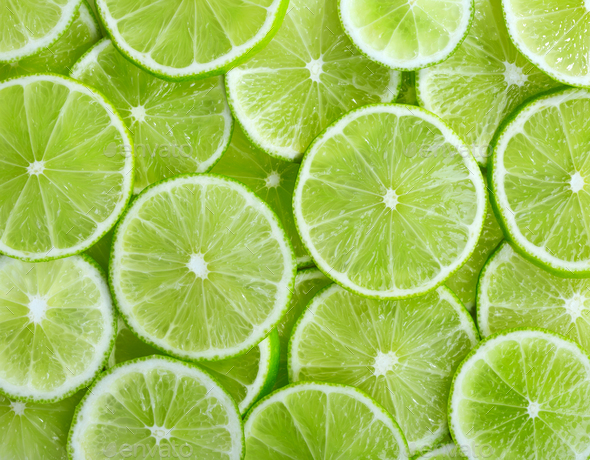 Lime slices - Stock Photo - Images