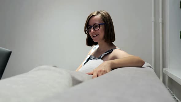 Woman and Her Preschool Charming Kid Girl Spend Free Time Together Feels Overjoyed alt