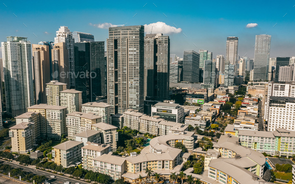 Aerial view of Bonifacio Global City - Stock Photo - Images