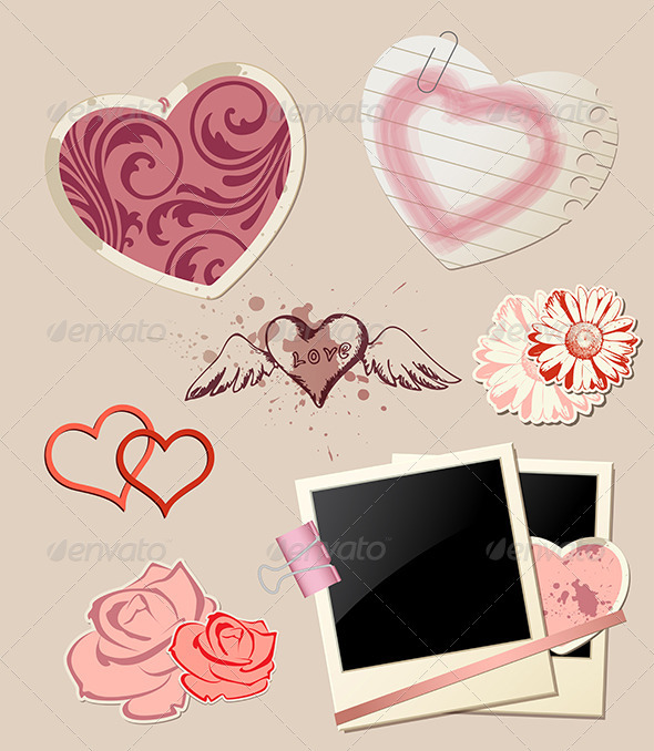 Valentine`s Day Scrapbook - Valentines Seasons/Holidays