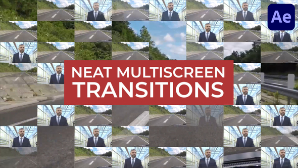 Neat Multiscreen Transitions for After Effects