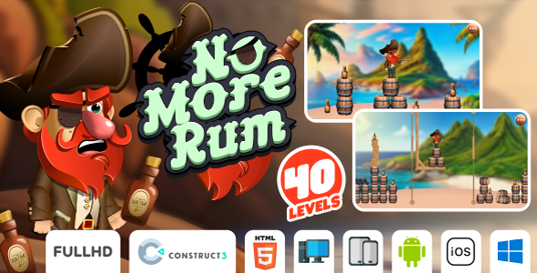 No More Rum - HTML5 Game (Construct3)