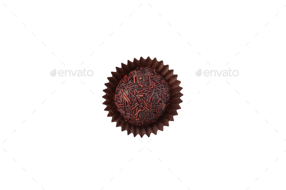 PNG, Traditional brazilian sweet - Brigadeiro, brazilian Chocolate candy, isolated - Stock Photo - Images