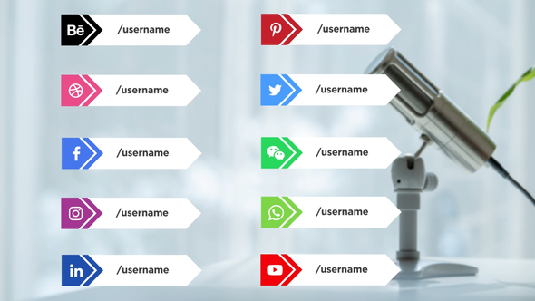 Lower Third Elements template preview