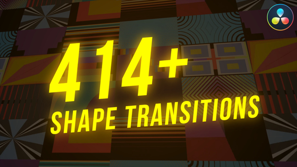 414+ Shape Transitions for DaVinci Resolve