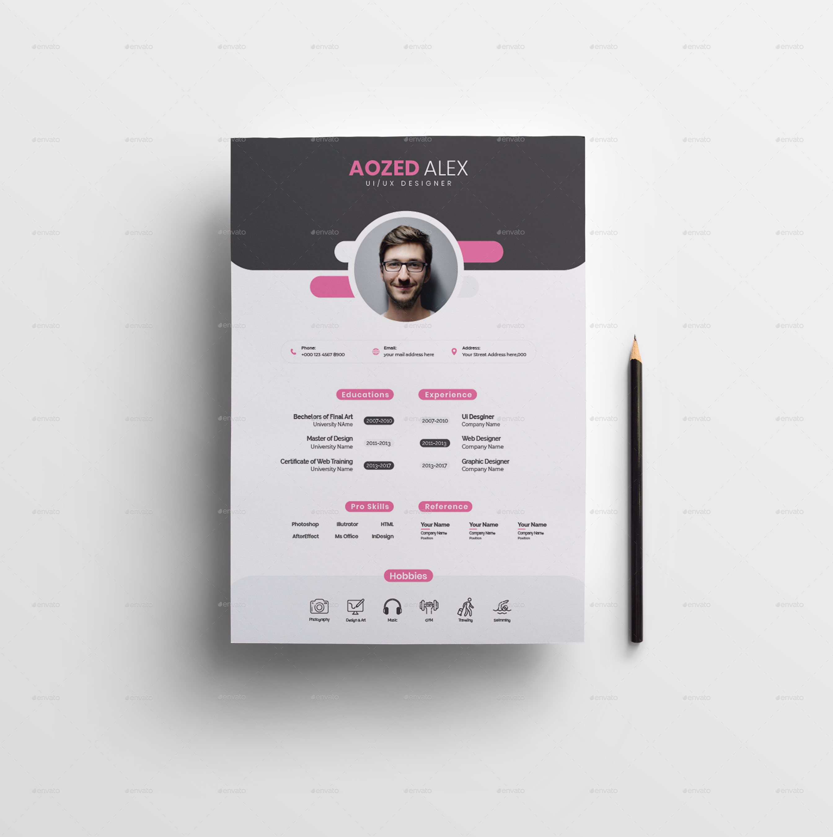 Resume/CV, Print Templates GraphicRiver