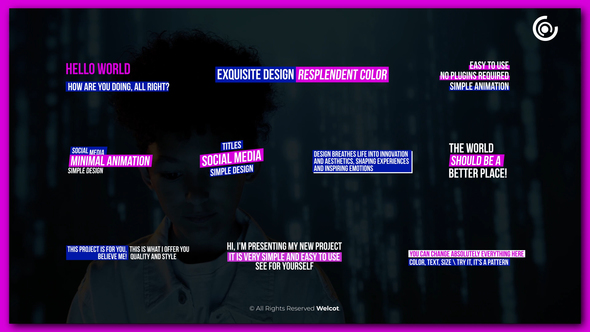 Social Media Titles | After Effects Titles template preview