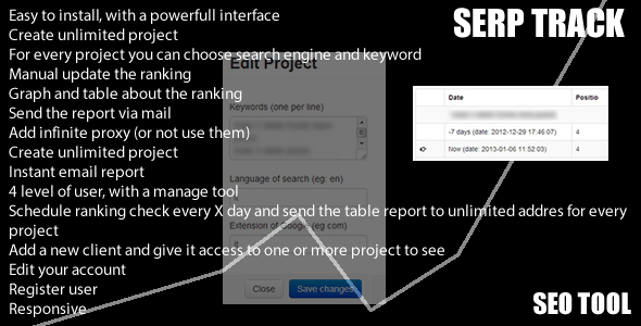 SEO Google SERP Rank Tracker - CodeCanyon Item for Sale