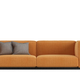 Minimalist orange sofa isolated on white - PhotoDune Item for Sale