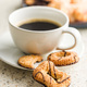 Assorted various cookies. Sweet biscuits and coffee cup. - PhotoDune Item for Sale