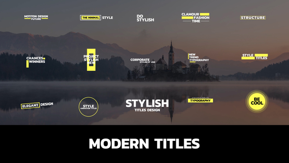 Modern Titles Titles template preview