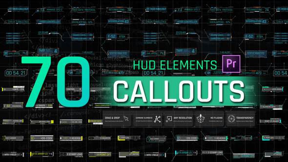 HUD Elements Callouts For Premiere Pro