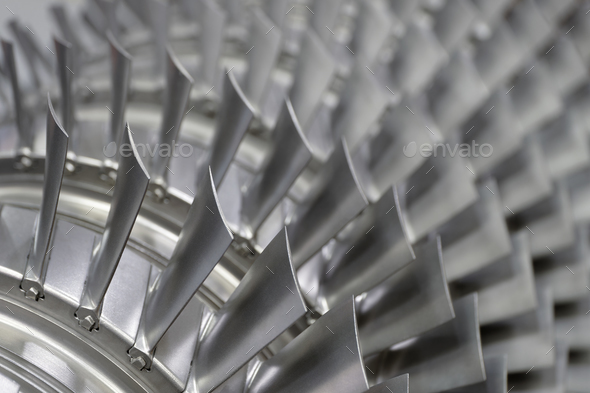 Group of turbine blades - Stock Photo - Images