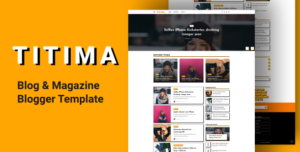 [DOWNLOAD]TITIMA - Lifestyle Blog & Magazine Blogger Template