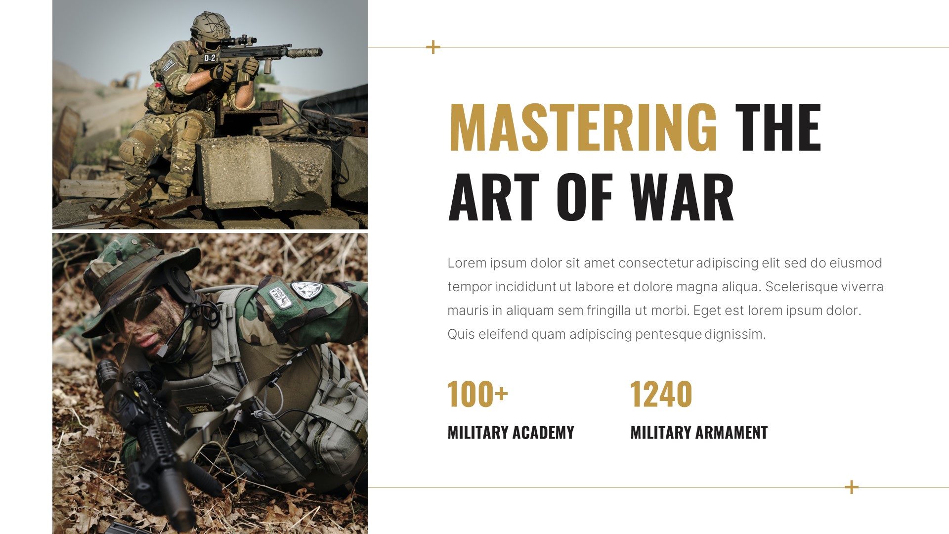 Patriot - Military & Army PowerPoint Template, Presentation Templates