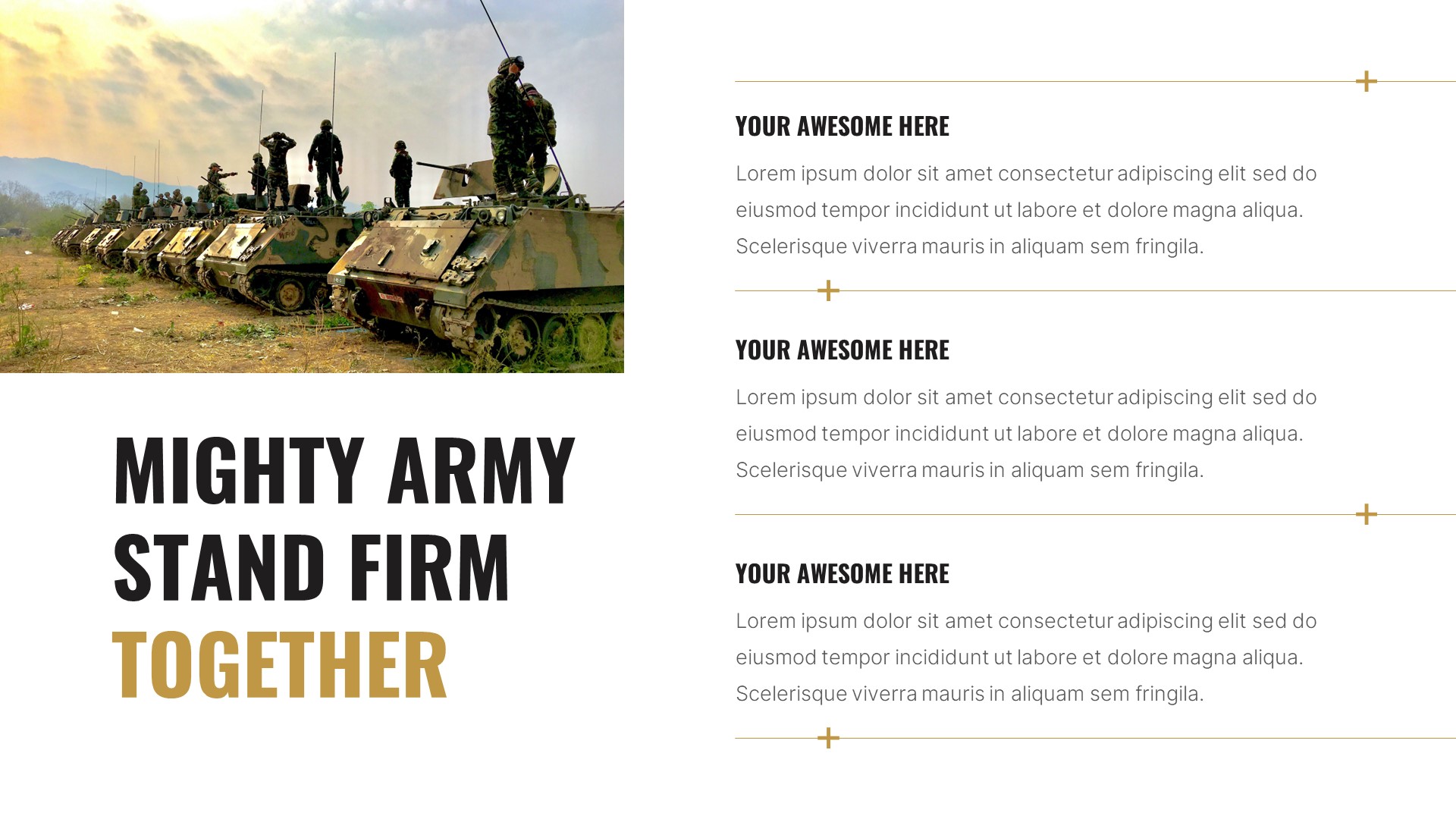 Patriot - Military & Army PowerPoint Template, Presentation Templates